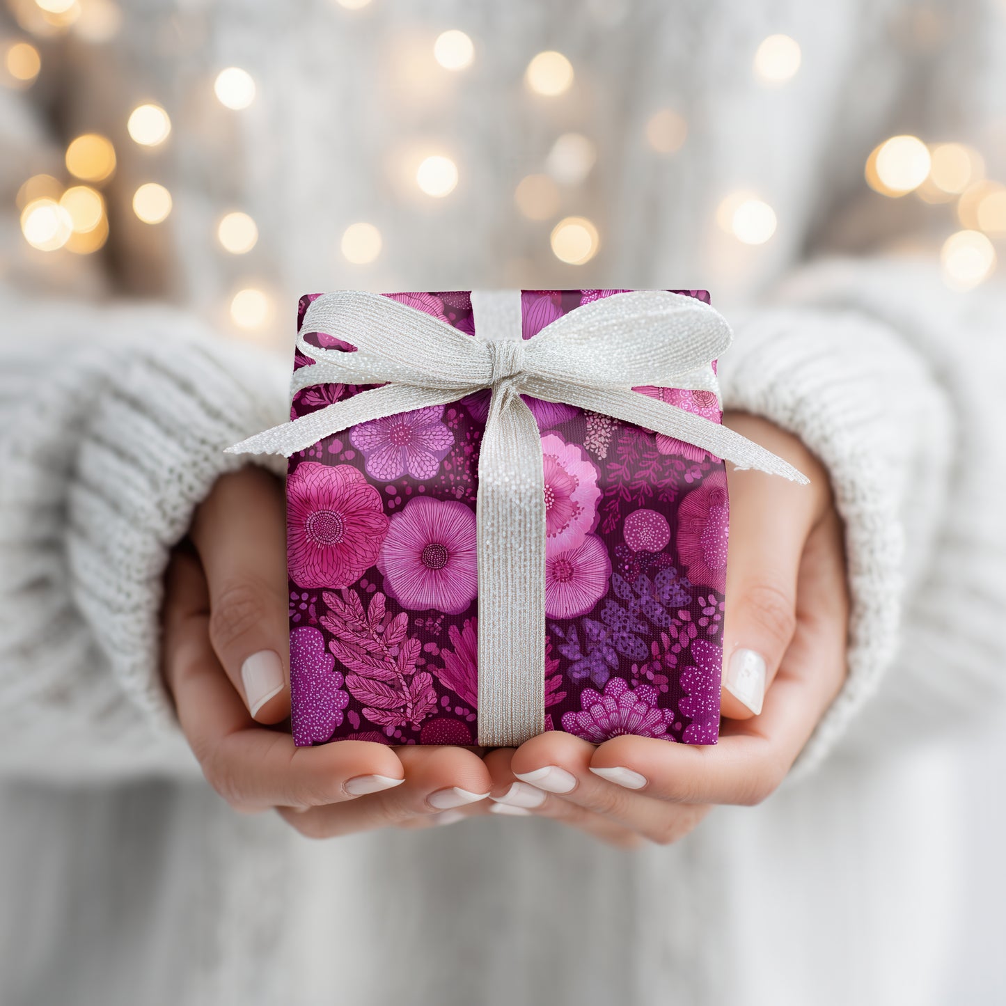 Magenta Blooms Dance In Darkness