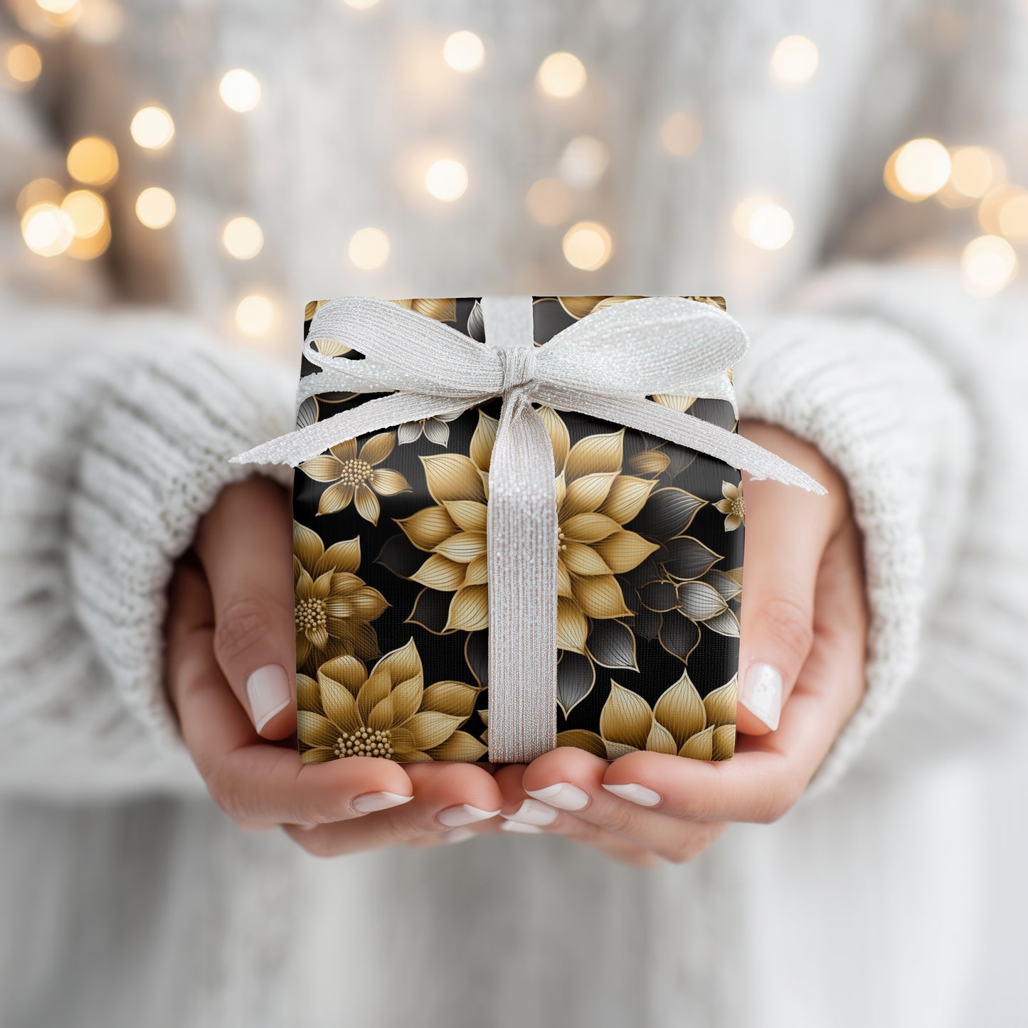 Golden Blooms Dance In Darkness