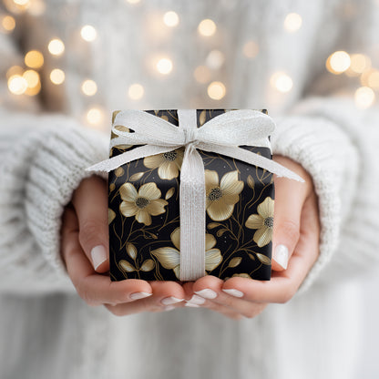 Golden Blooms Dance Midnight Waltz