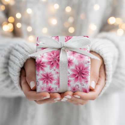 Pink Blossoms Dancing Softly