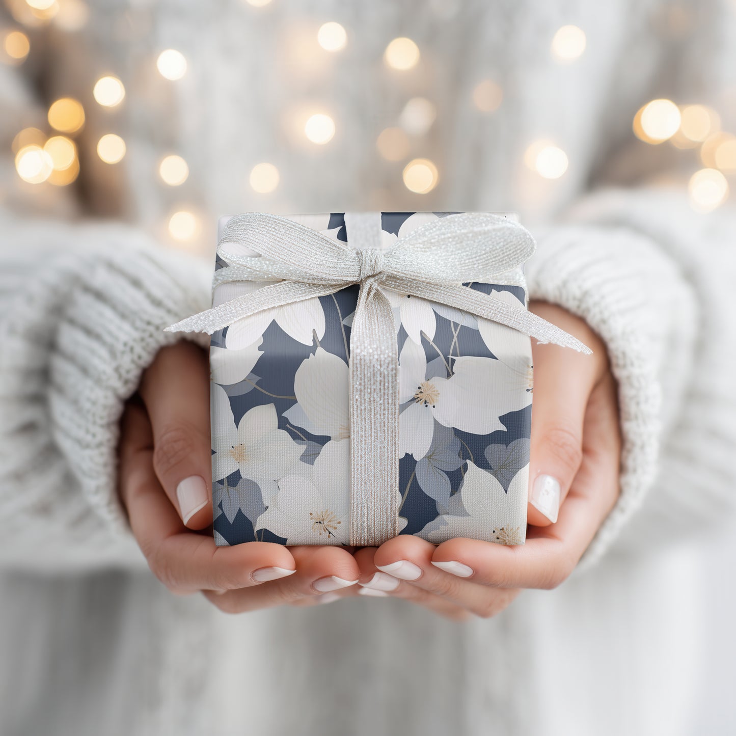 Soft Petals Dance Against Midnight