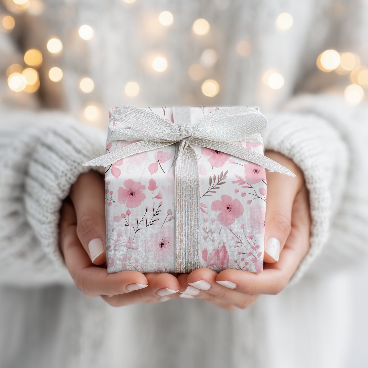 Soft Petals Dance In Pale Light