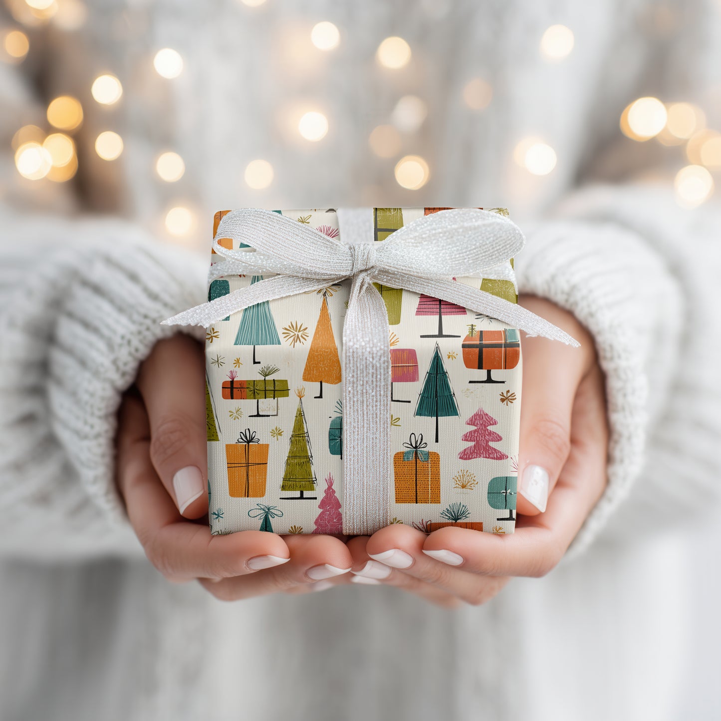 Geometric Evergreen Holiday Celebration