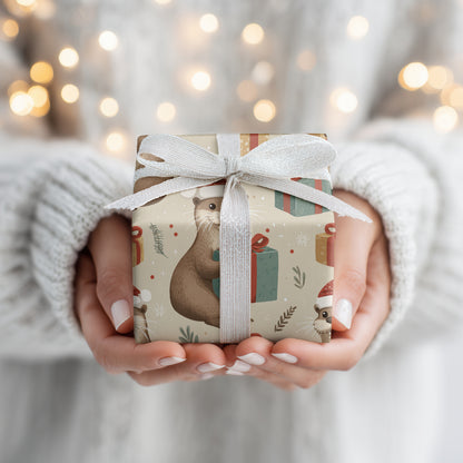 Otters Wrap Holiday Cheer