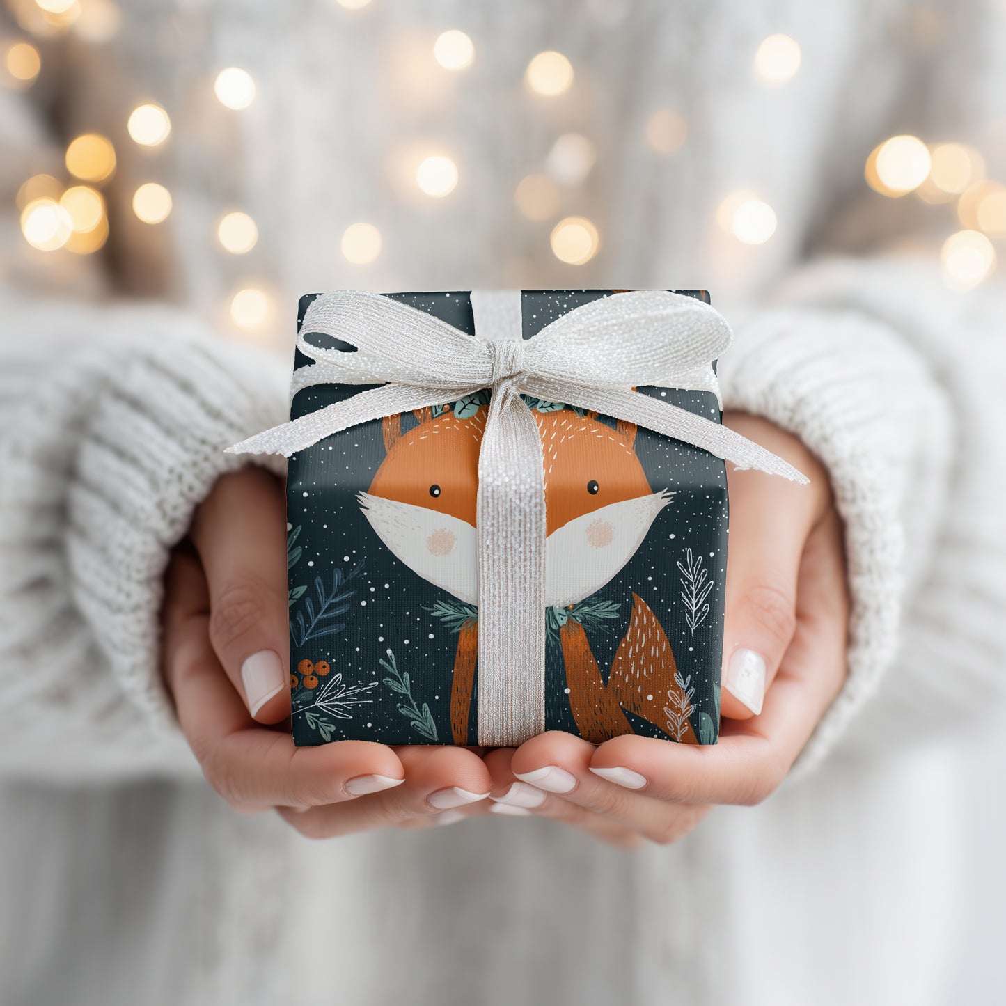 Winter's Cozy Fox Wanders Home