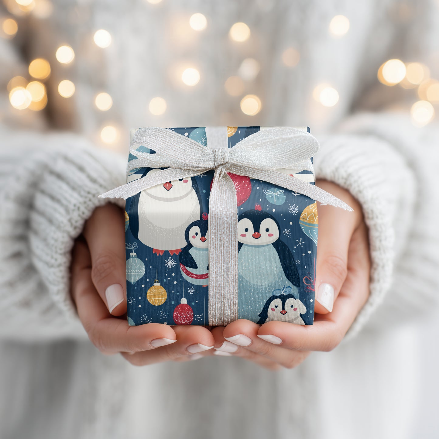 Penguins Unwrap Winter's Playful Magic