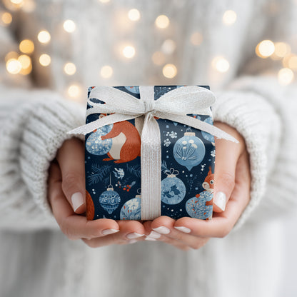 Festive Squirrels Dancing Through Ornaments