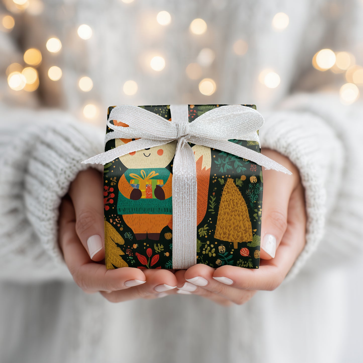 Festive Forest Fox Brings Joy