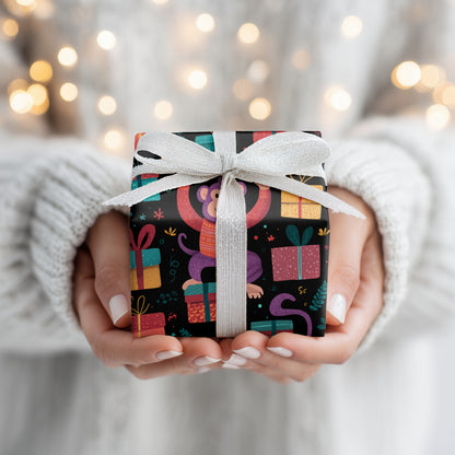 Monkey Celebrates Gift-Giving Season