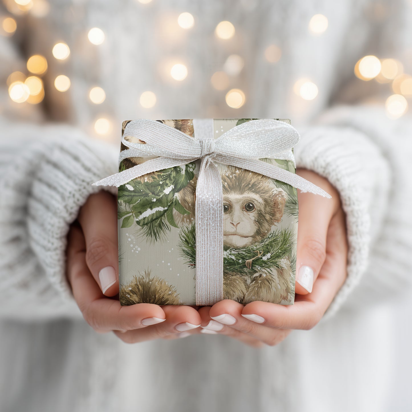 Snowflakes Dance On Monkey Fur