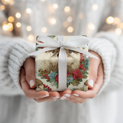 Winter's Curious Otter Bloom