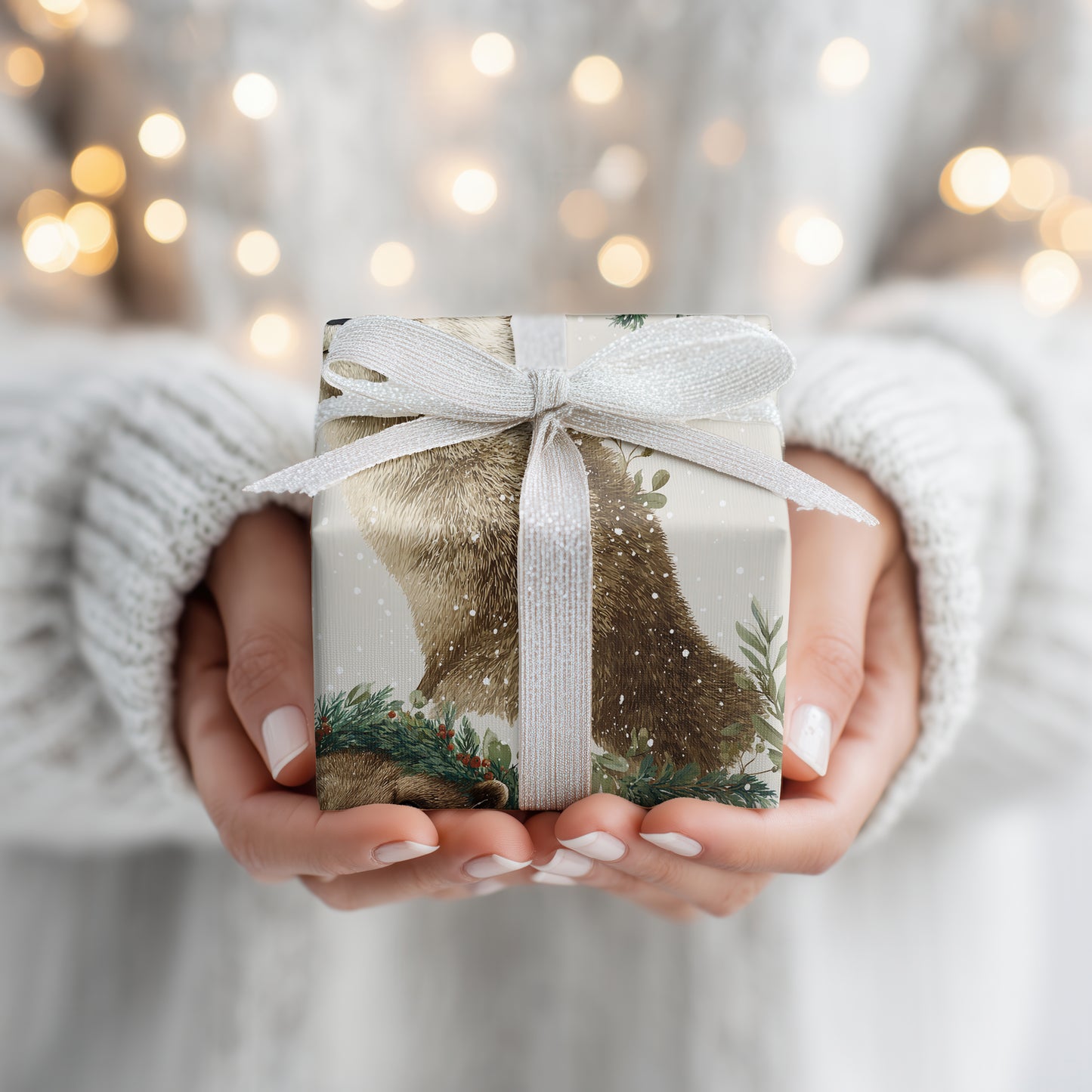 Winter Otters' Tranquil River Journey