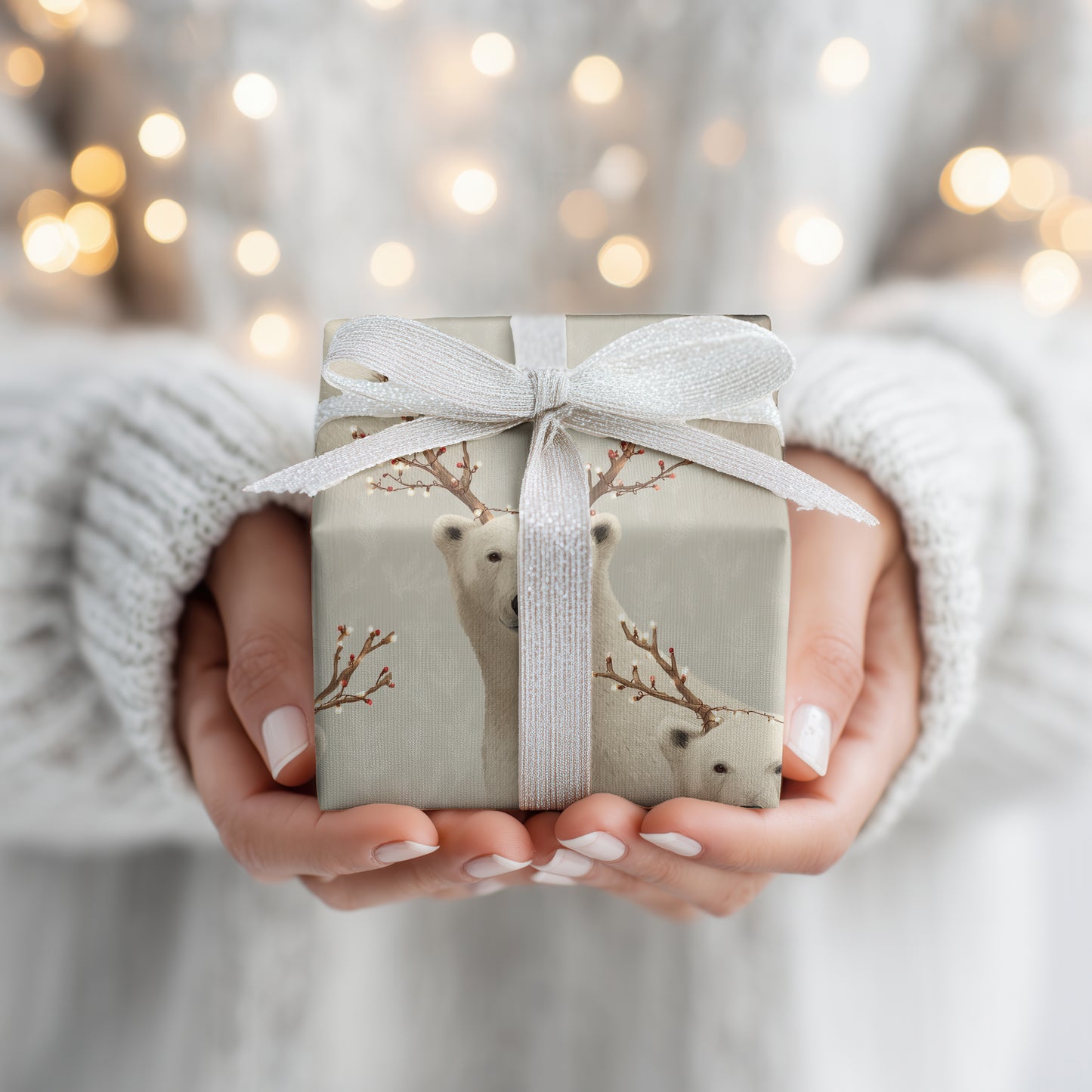 Winter's Luminous Antler Bearers