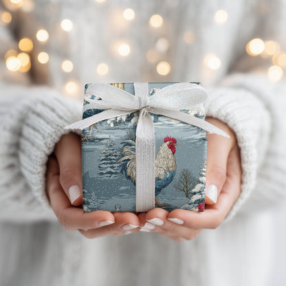 Roosters Brave Winter's Soft Breath