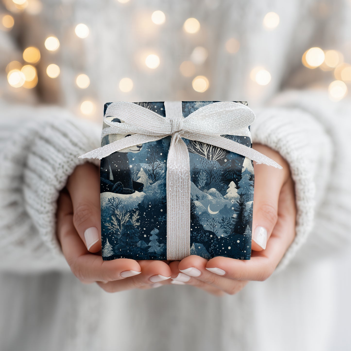 Midnight Bamboo In Snowy Realms