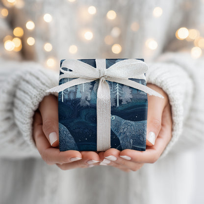 Midnight's Silent Forest Wanderer