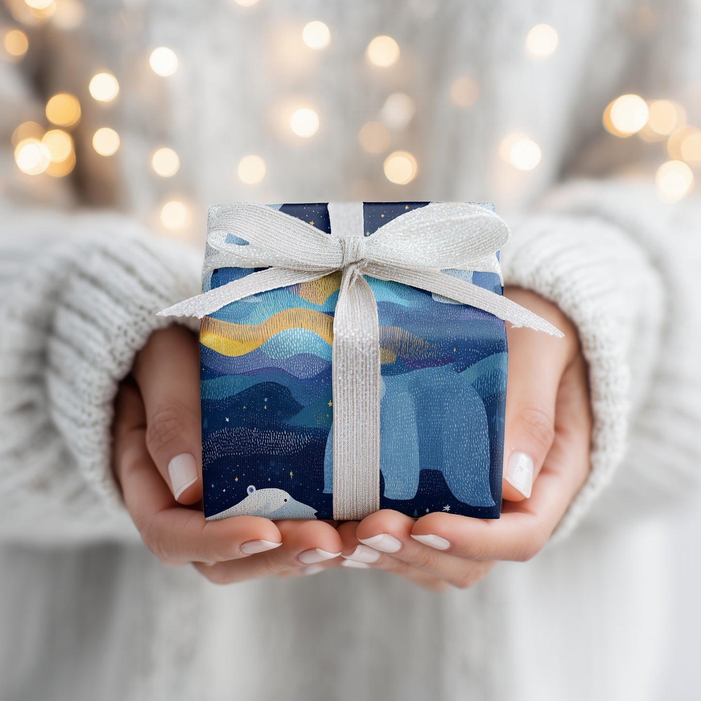 Polar Bears Dance Through Midnight Waves