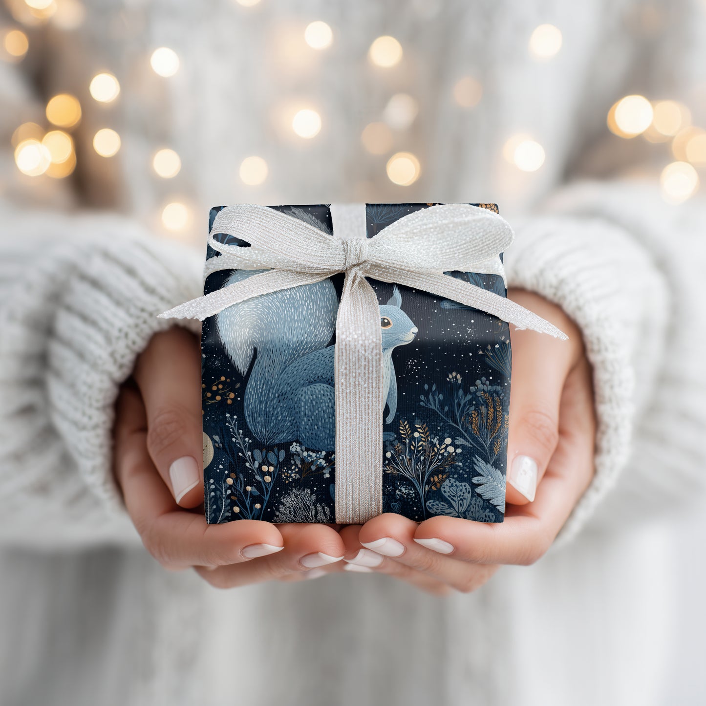 Midnight Acorns And Silver Fur