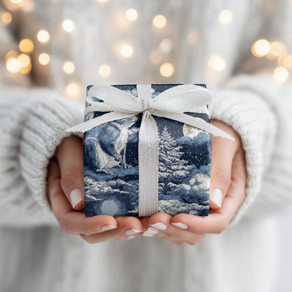 Midnight Squirrel Watches Winter's Symphony