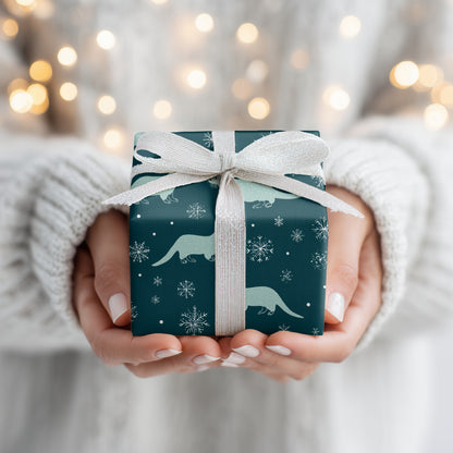 Winter's Playful Weasel Dance