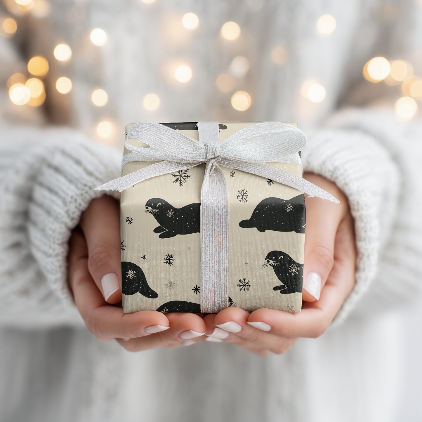 Seals Dancing Through Silent Snow