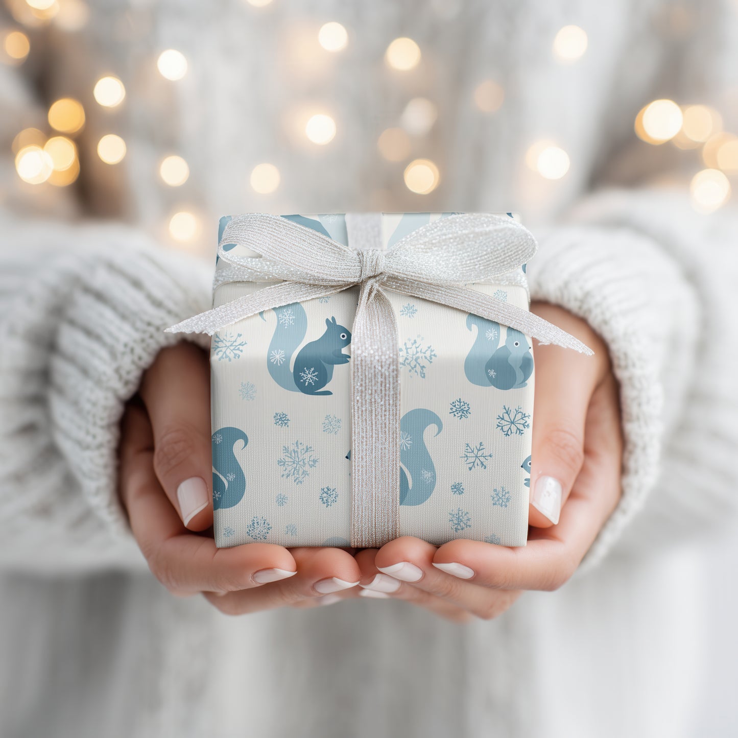 Winter's Playful Squirrel Symphony