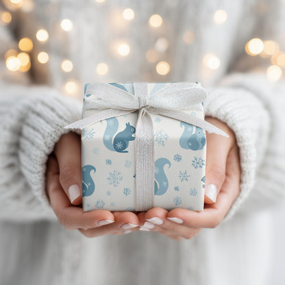 Winter's Playful Squirrel Symphony