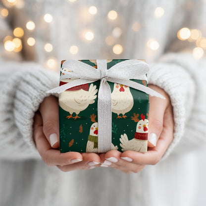 Cozy Chickens Wear Winter's Colors