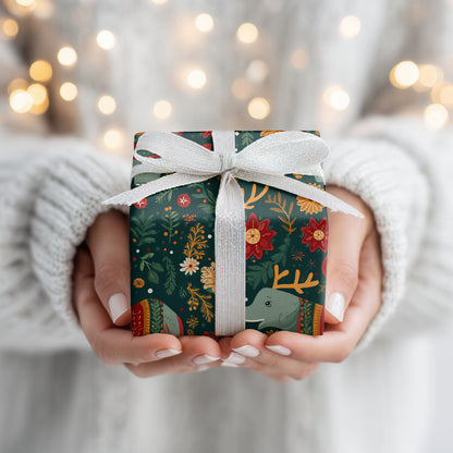 Whales Dance Among Winter Blooms