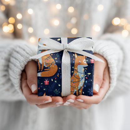 Frolicking Foxes' Enchanted Winterscape