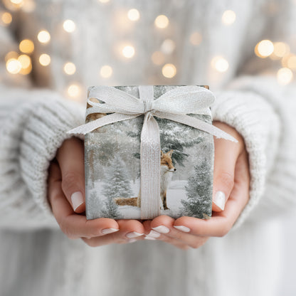 Foxes Wait Where Snowflakes Gather