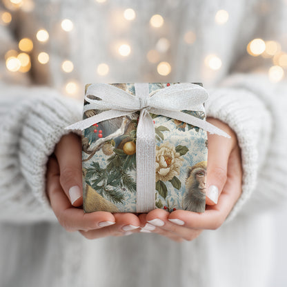 Winter's Playful Primate Companions