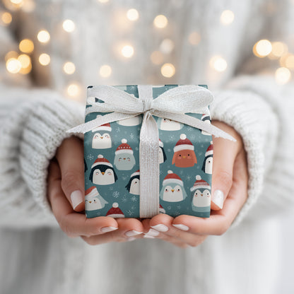 Winter's Playful Penguin Parade