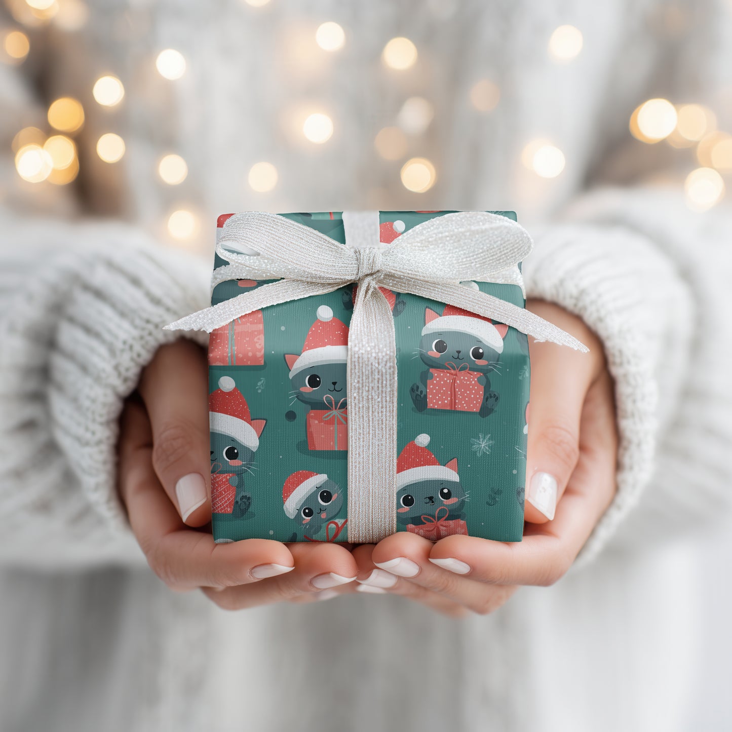 Merry Cats Wrap Holiday Cheer