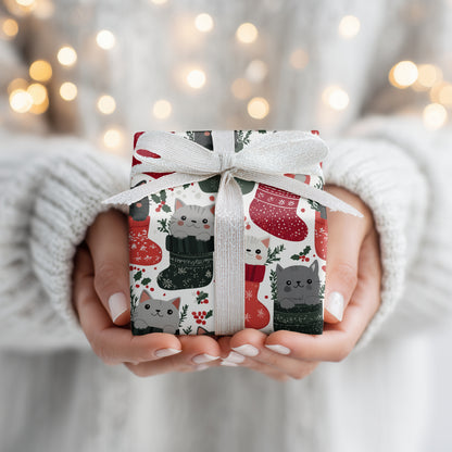 Cozy Cats Warm Christmas Stockings