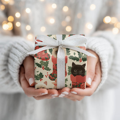 Festive Felines Peek From Stockings