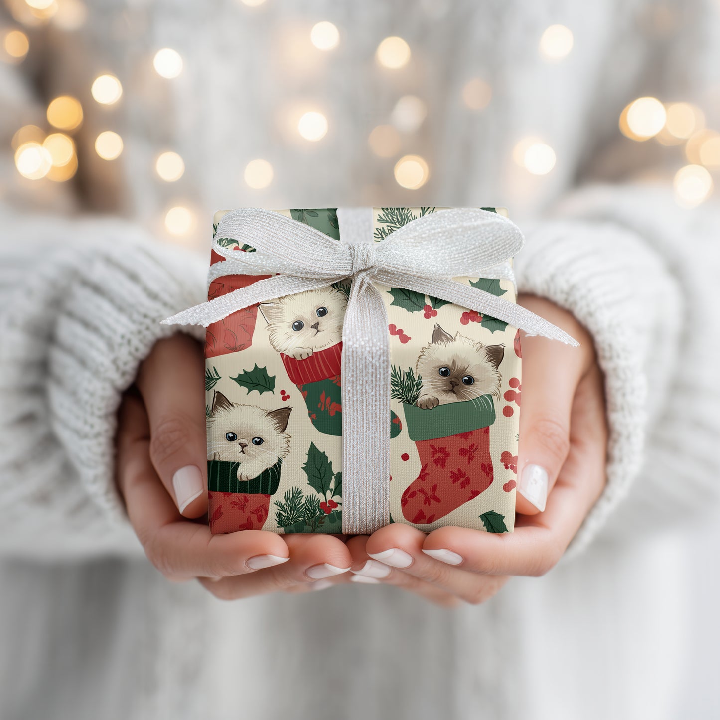 Kittens Snuggle Christmas Stockings