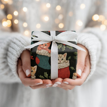 Kittens Nestled In Holiday Cheer