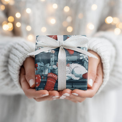 Sleepy Cats Drift Through Festive Stillness