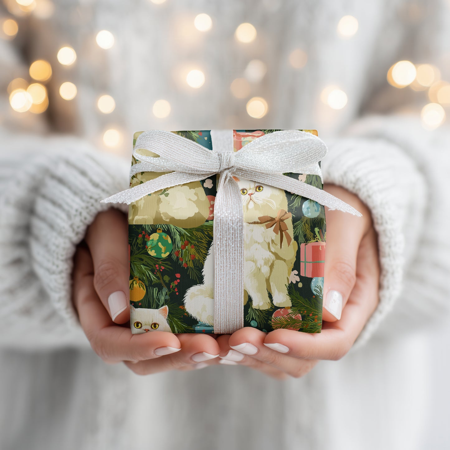 Festive Felines Among Holiday Cheer