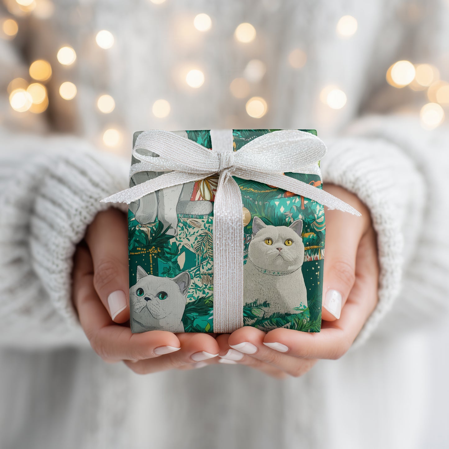 Festive Felines Among Evergreen Secrets