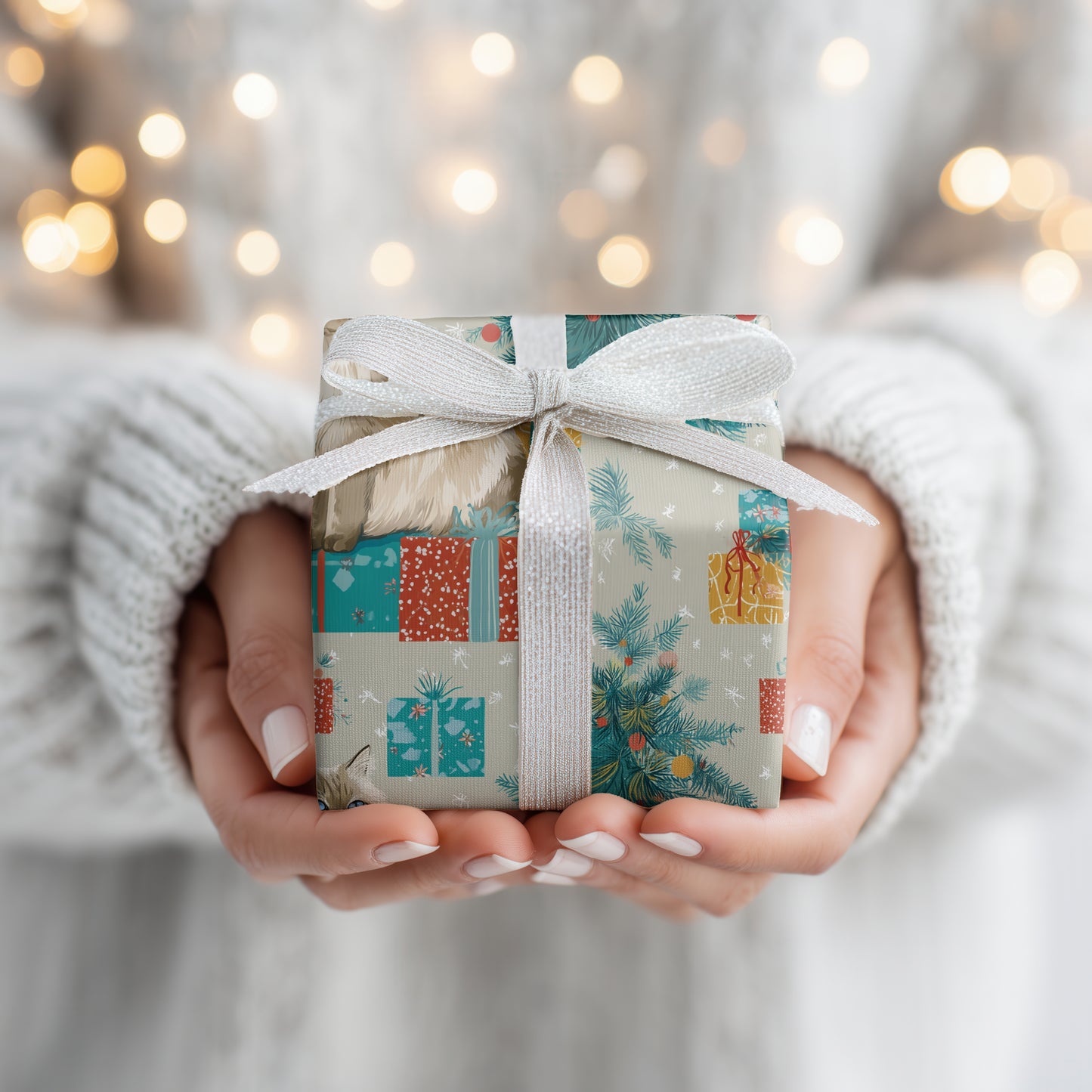 Curious Cats Unwrap Winter's Magic