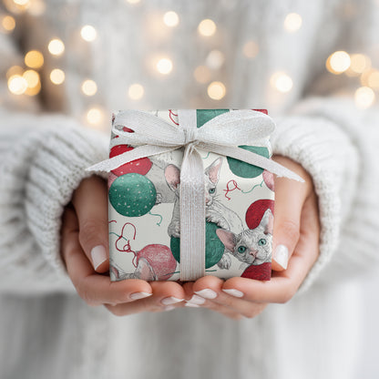 Playful Paws Amid Holiday Yarn