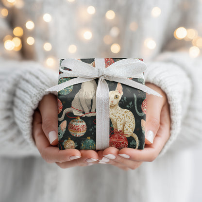 Curious Cats Unravel Christmas Cheer