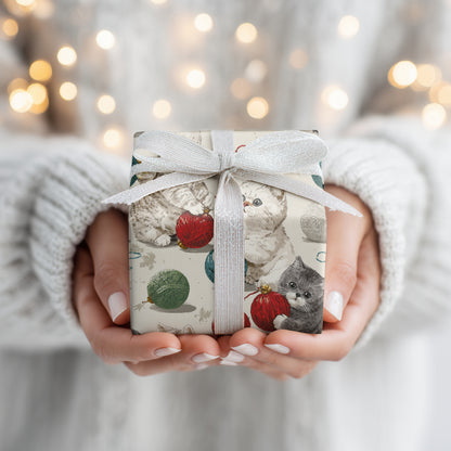 Playful Paws And Christmas Strings