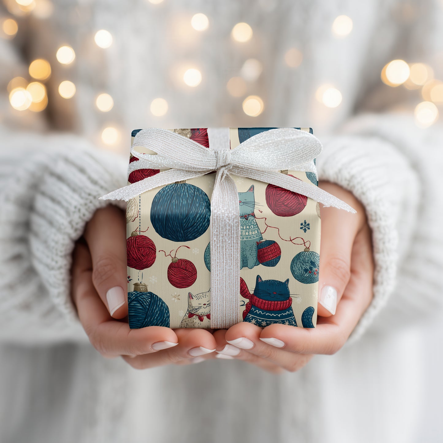 Cozy Cats Unravel Winter's Yarn