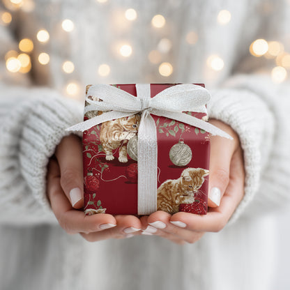 Playful Paws Unravel Christmas Cheer