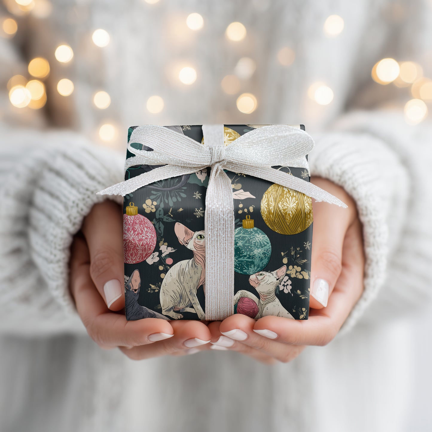 Yarn Balls And Festive Felines