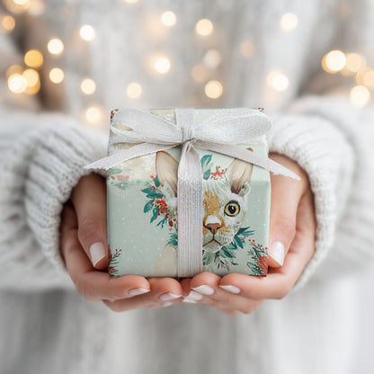 Winter's Curious Feline Friend