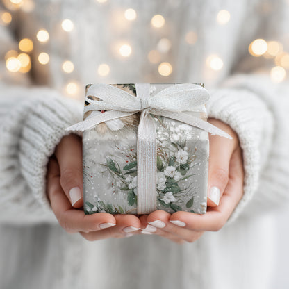 Soft Paws Among Winter Blossoms